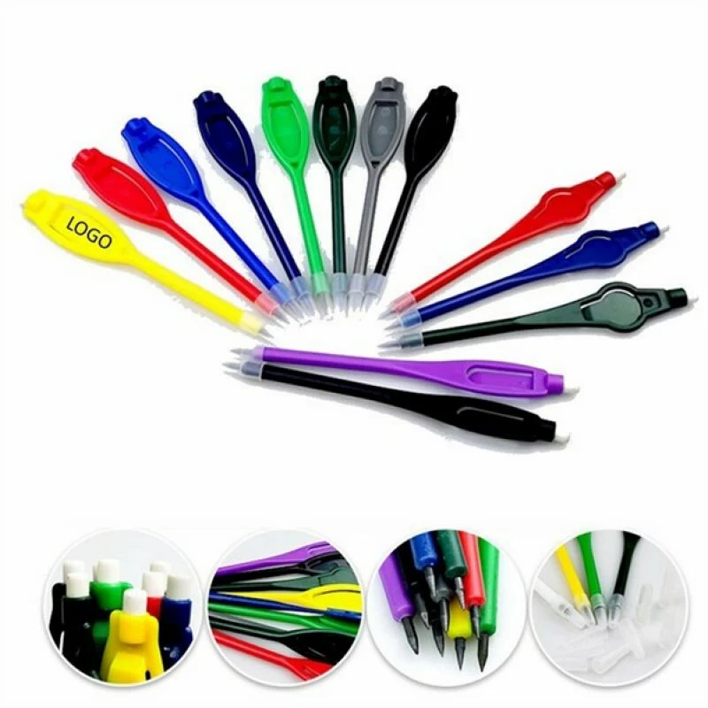 Plastic Golf Pencils With Eraser Clips 1