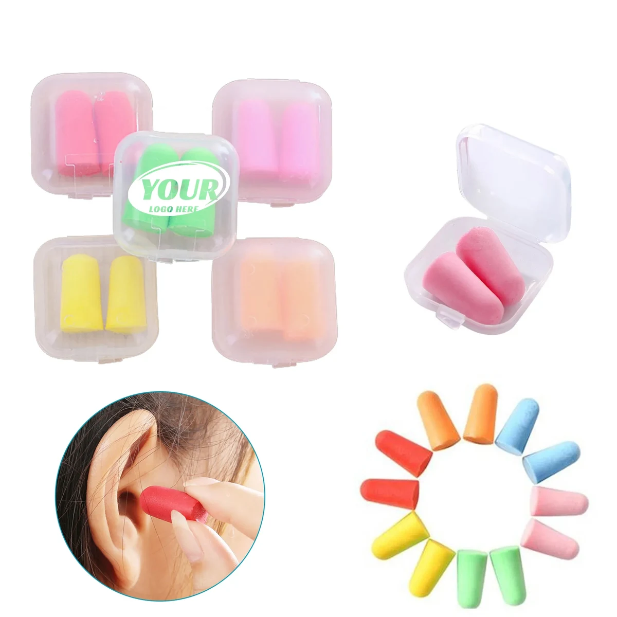 Soft Foam Earplugs With Case 1