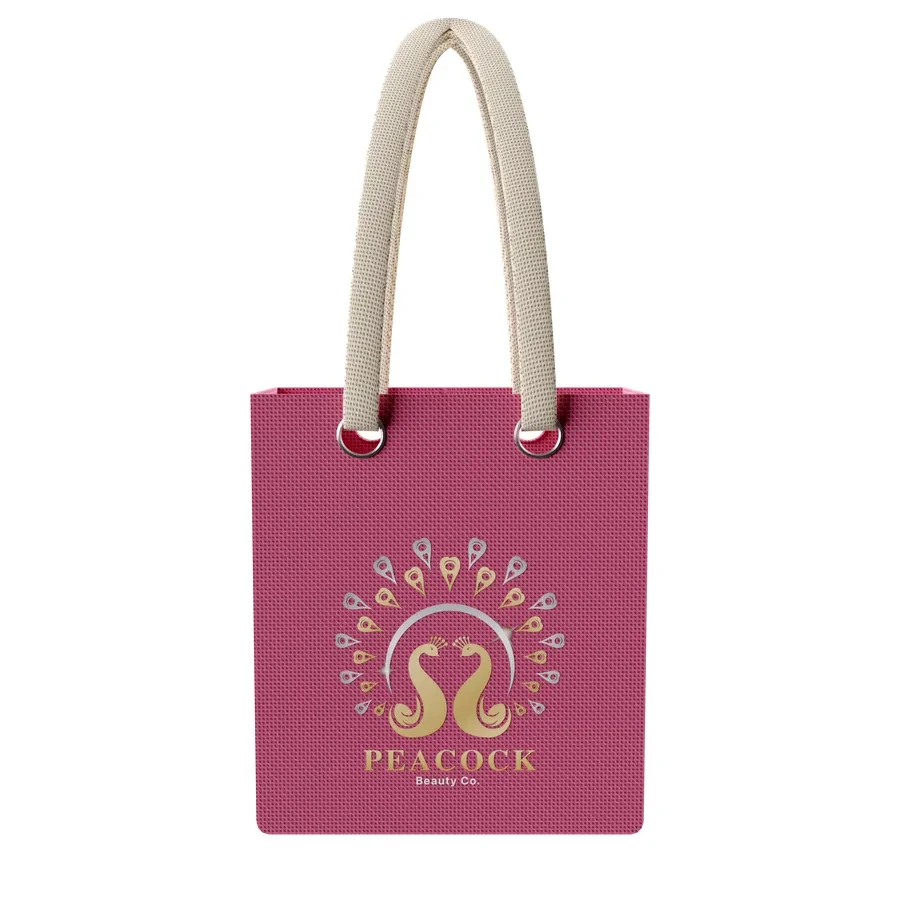 Custom Vibrant Cotton Tote Bag, custom tote bag with logo imprint 1