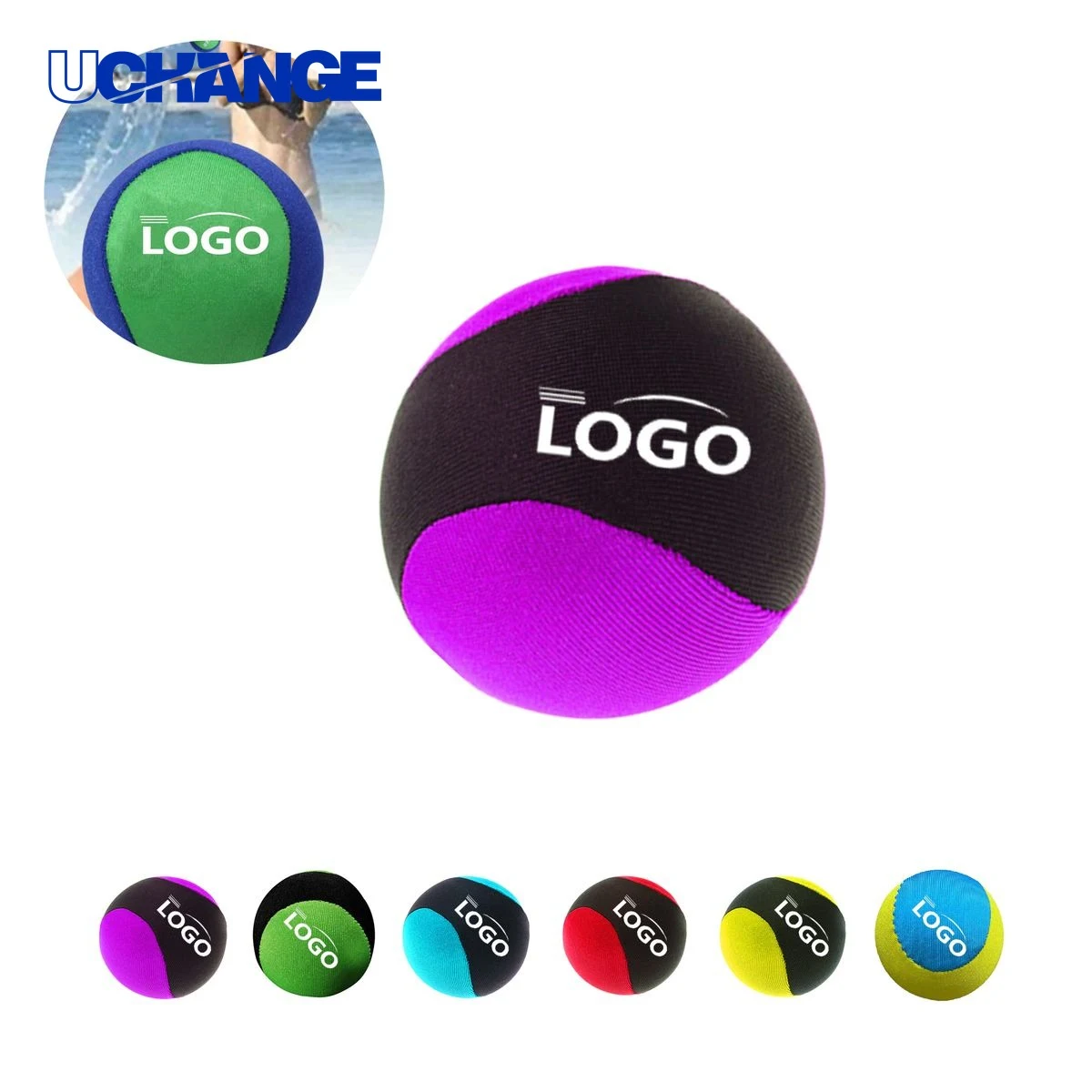 TPR Gel Water Bouncing Beach Ball 1