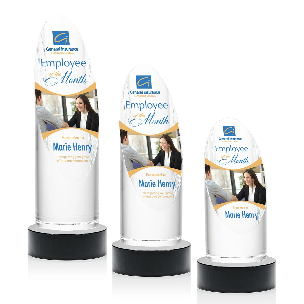 Lauder VividPrint™ Award on Base - Black 1