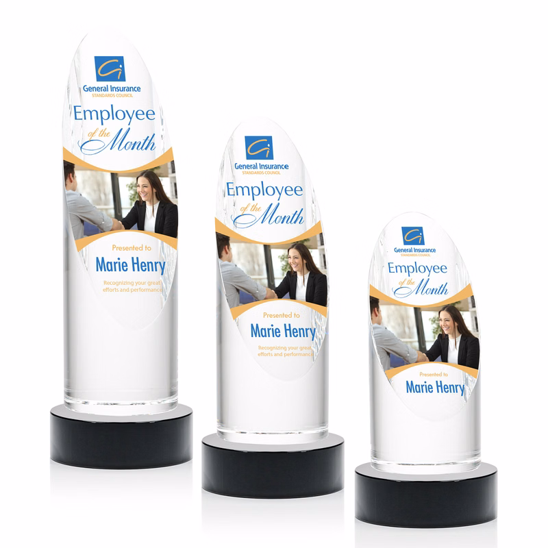 Lauder VividPrint™ Award on Base - Black