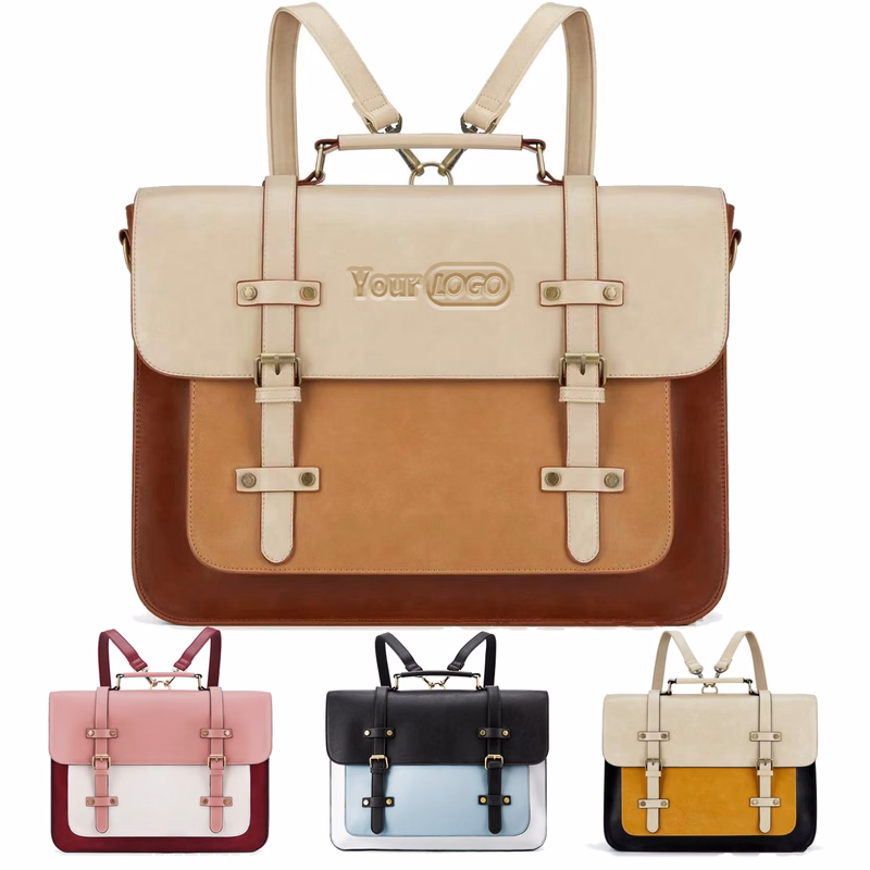 Laptop for Women 15.6 inch Briefcase Genuine Leather Bag