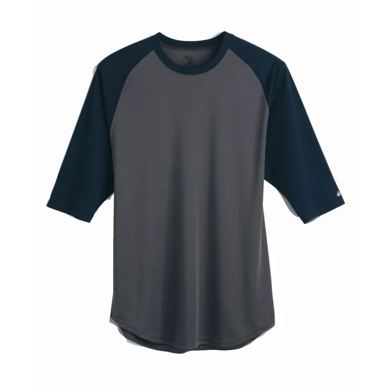 Badger Men's B-Core Three-Quarter Sleeve Baseball T-Shirt - 4133 1