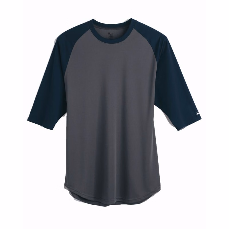 Badger Men's B-Core Three-Quarter Sleeve Baseball T-Shirt - 4133