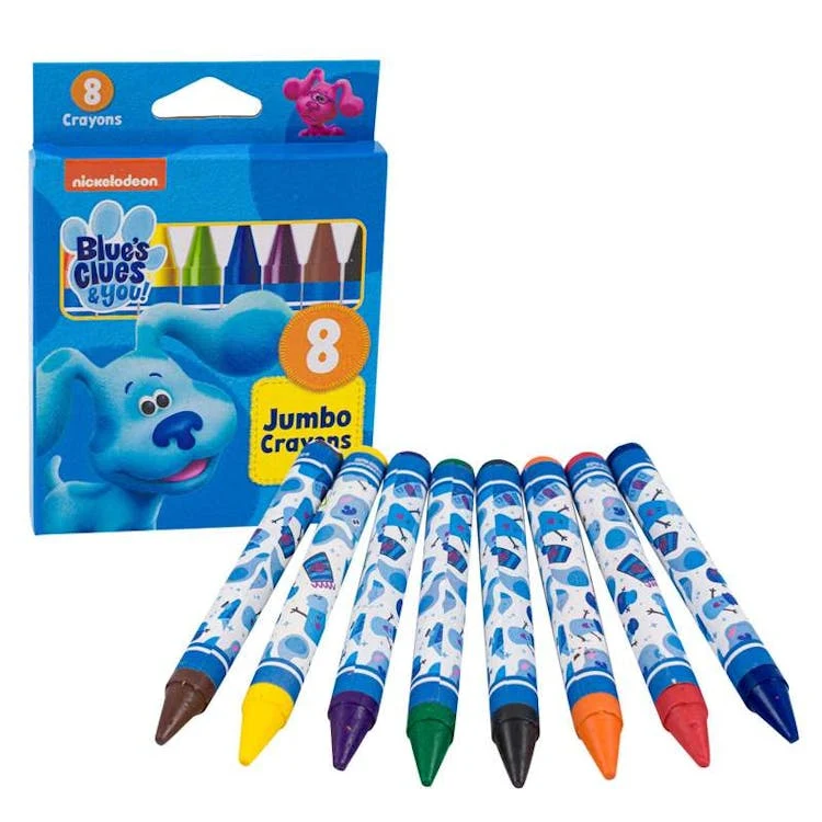 Blue's Clues Jumbo Crayons - 8 Count 1