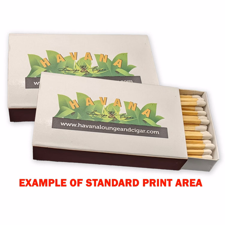 Low Quantity / Fast Turn, KING SIZE Matchbox - 60 Matchsticks (4-inch)