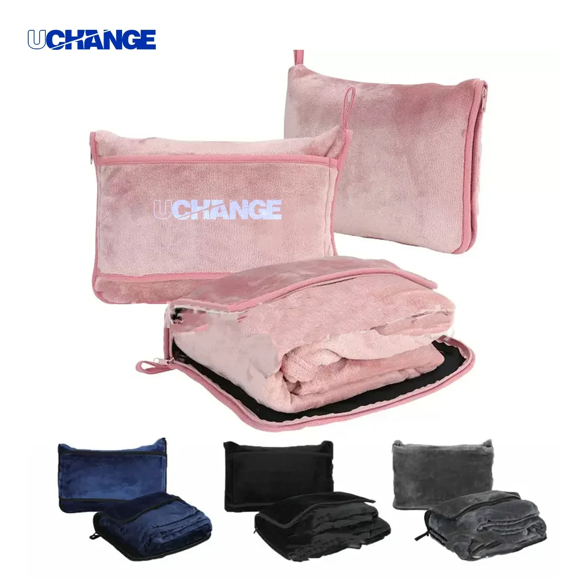 2-In-1 Travel Pillow And Fleece Blanket 1
