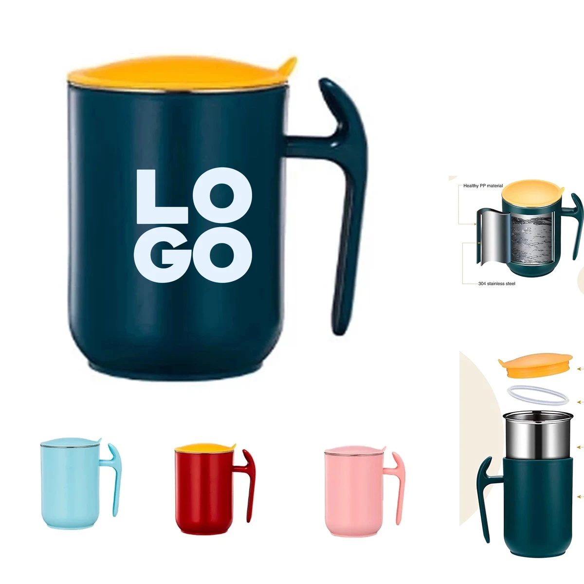 18 Oz Stainless Steel Coffee Mug 1