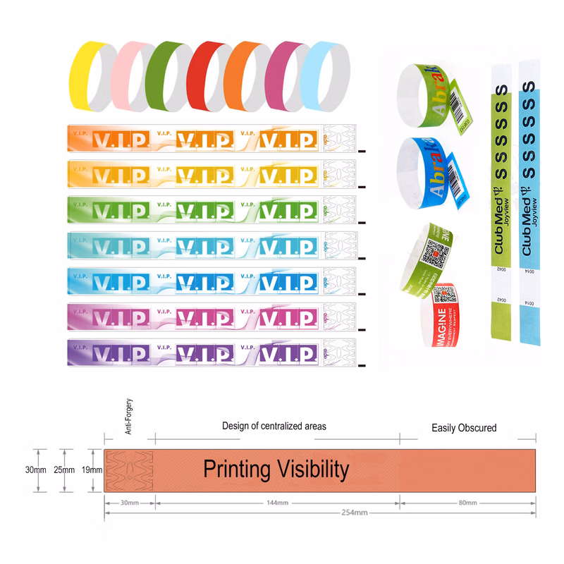 Printed Custom Premium Tyvek Wristbands