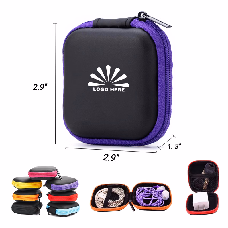 Square Headphone Data Cable Storage Box