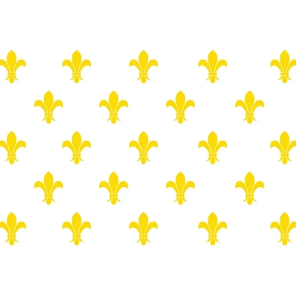 Special Historical Stick Flag - Gold Fleur de Lis 1