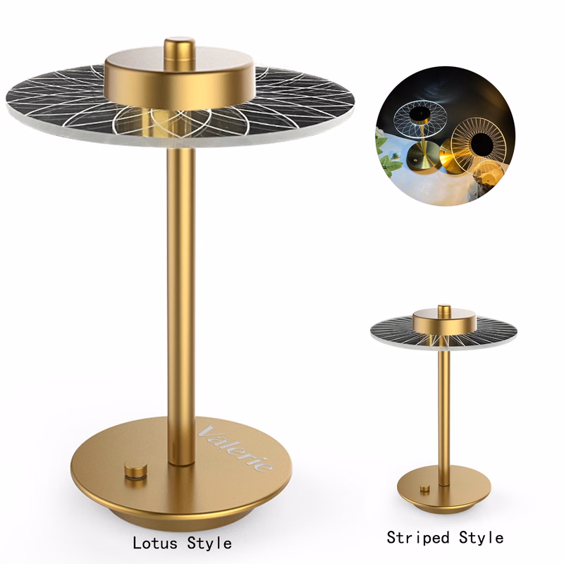 Metal Acrylic Touch Table Lamp