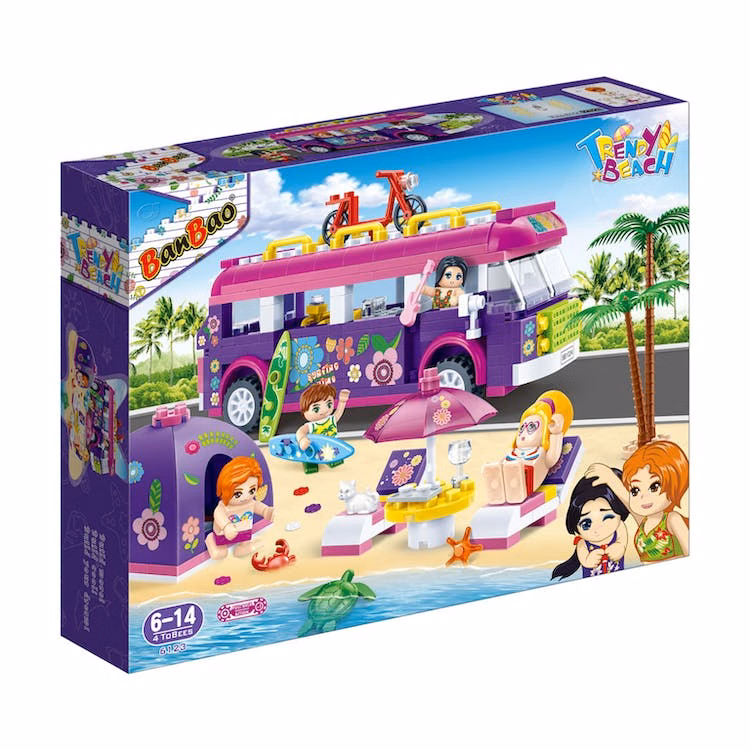 Girls' Beach Party Block Sets - 375 Pieces