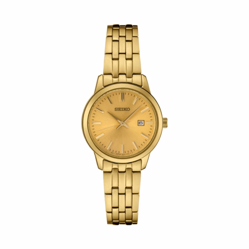 Seiko Ladies Essentials Gold-Tone Stainless Steel Watch