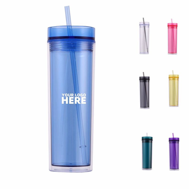 Plastic Tumbler With Lid And Straw