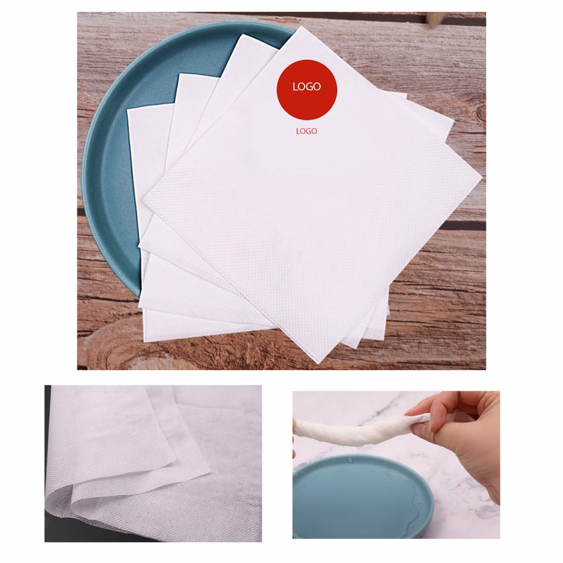 White Double-Layer Table Napkins