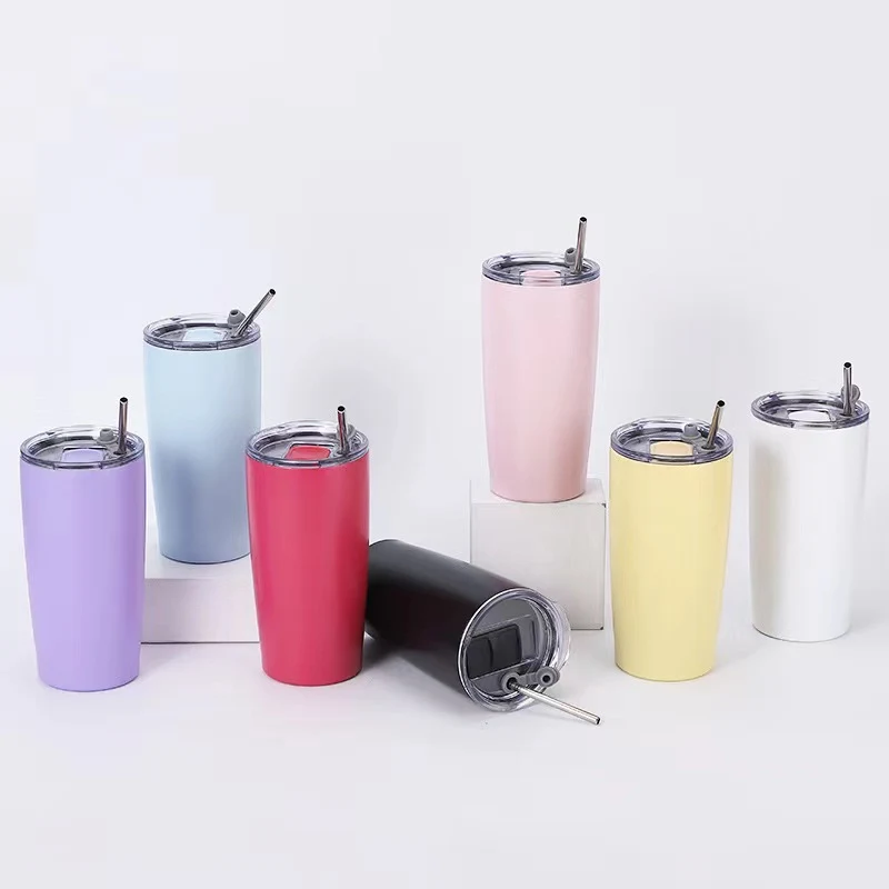 20oz Tumbler with Straw 1