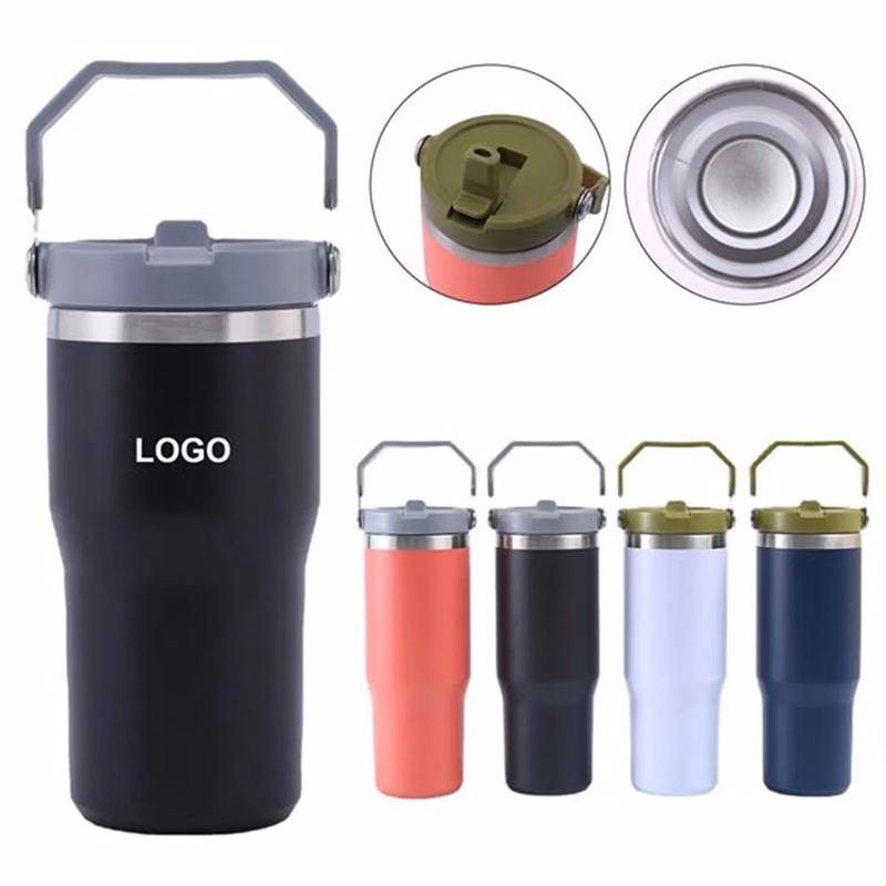 Stainless Steel Tumbler with Strawistbands