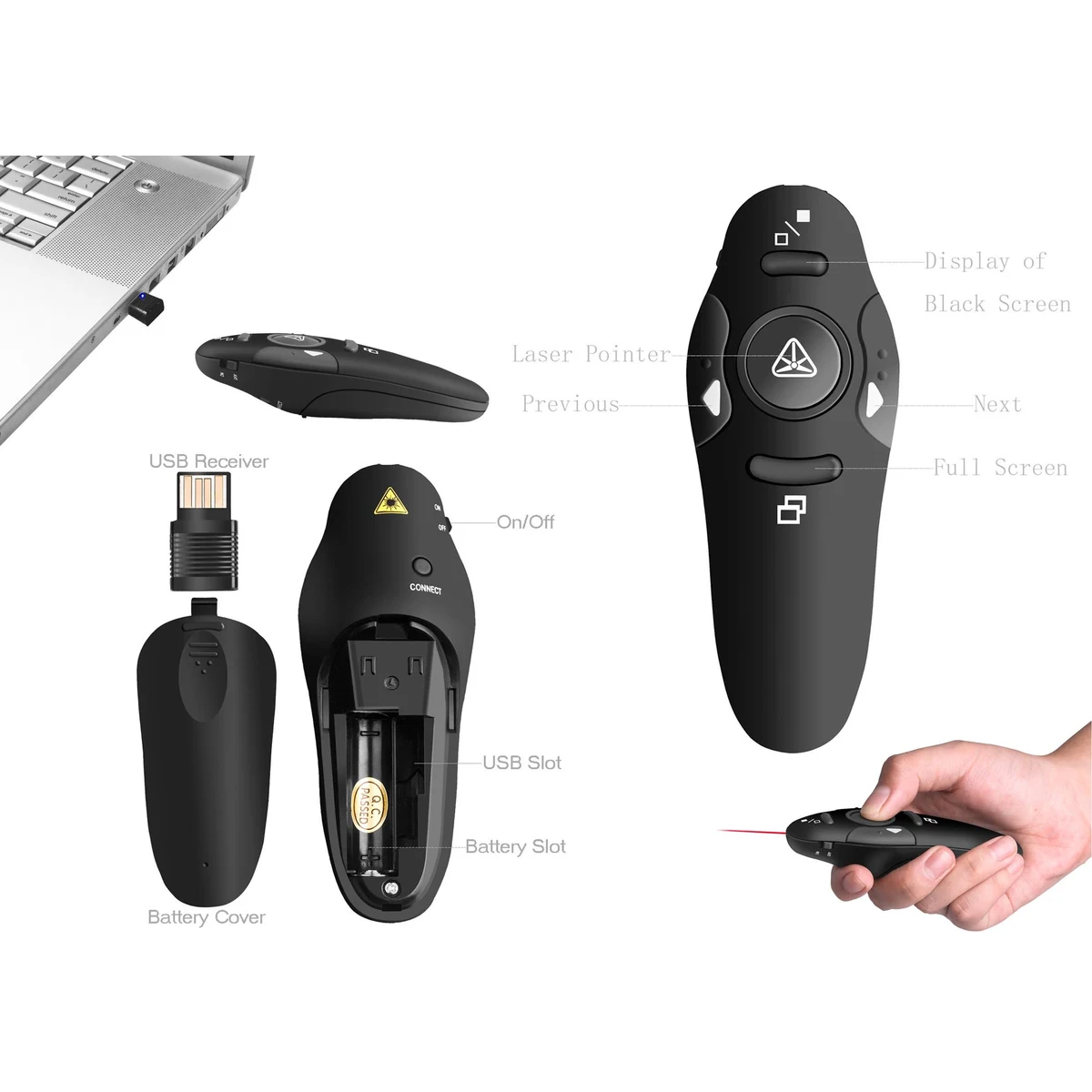 iBank ® 2.4GHz Wireless Presenter PowerPoint Clicker 1