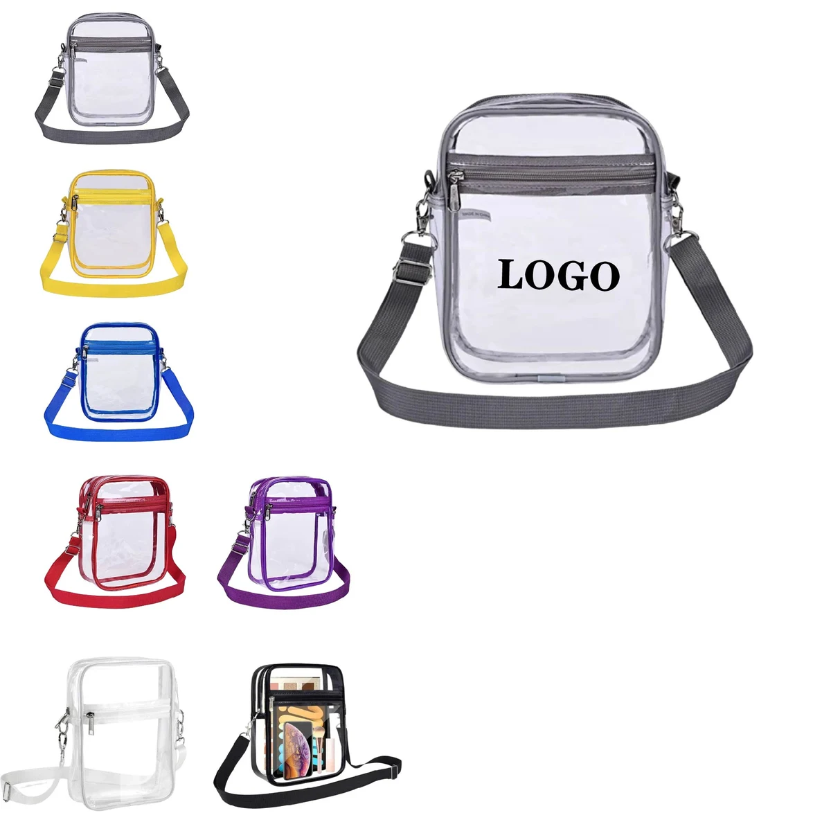 MOQ 10 pcs Transparent Shoulder Purse 1