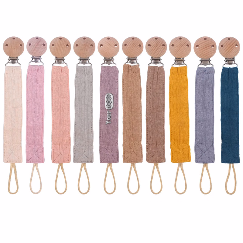 Cloth Strip Beech Pacifier Clip