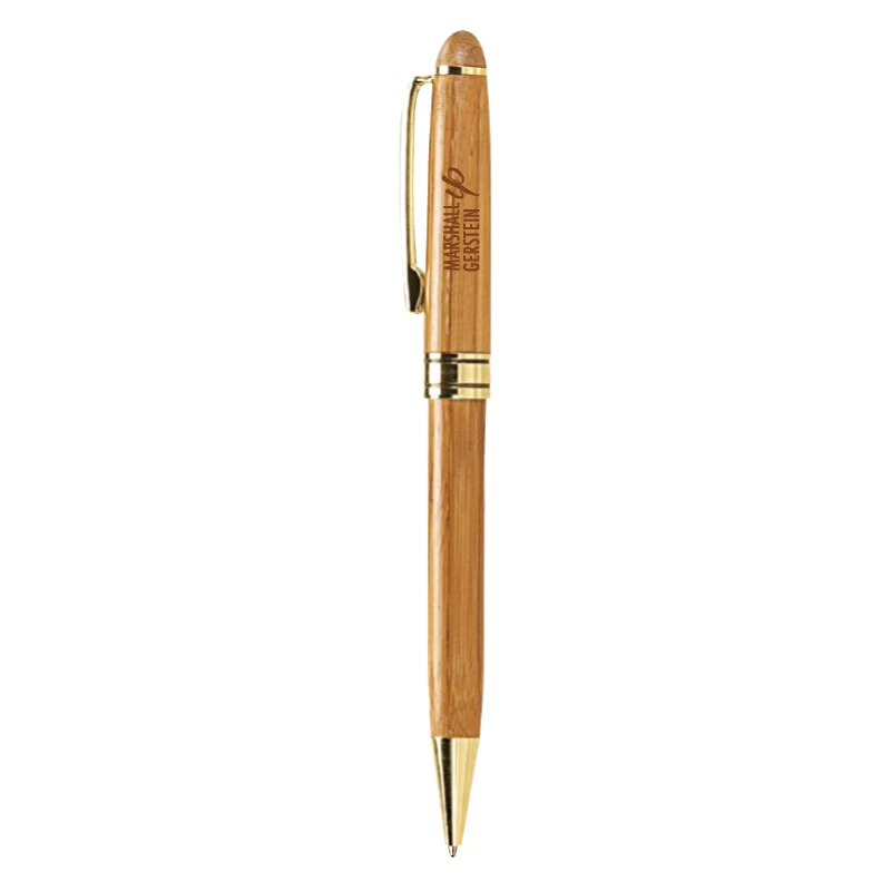 The Milano Blanc Bamboo Ballpoint Pen 1