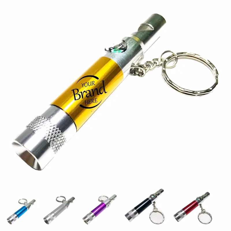 3-In-1 Compass And Whistle Led Flashlight Keylight
