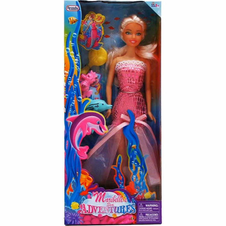 Mermaid Dolls with Accessories Three Assorted - 11.5"