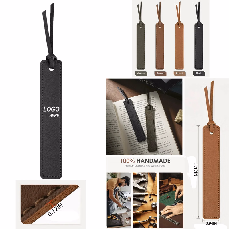 Rectangular Leather Bookmark