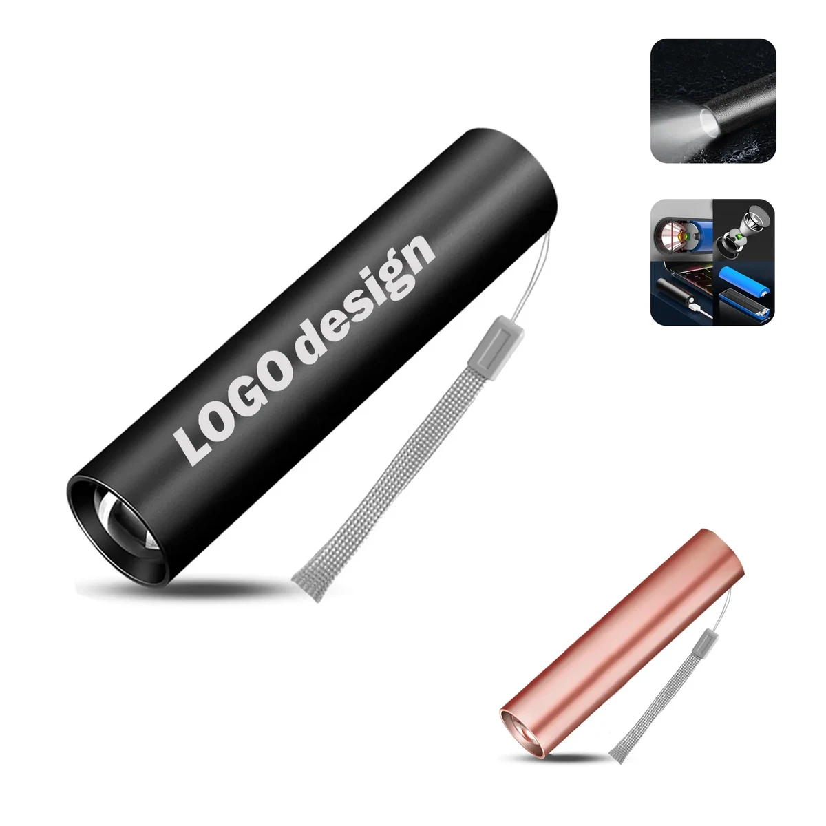 Portable Small USB Rechargeable Flashlight 1