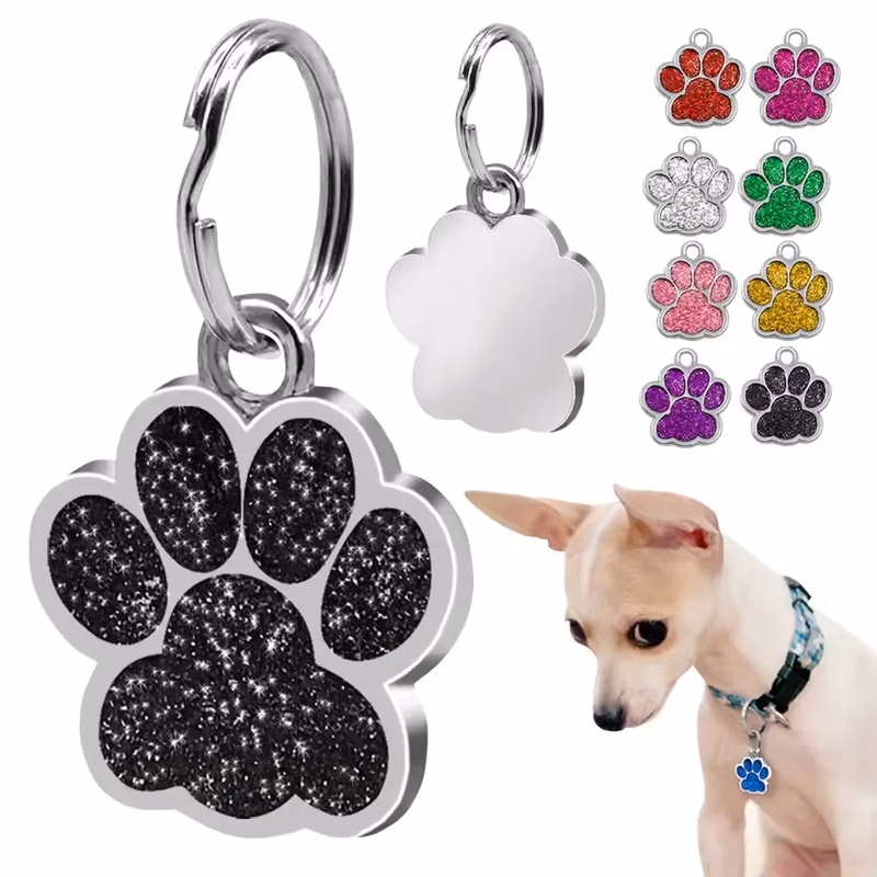 Paw Shaped Pet ID Tags