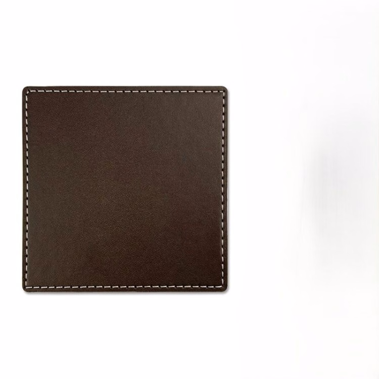 Premium Faux Leather Square Coaster