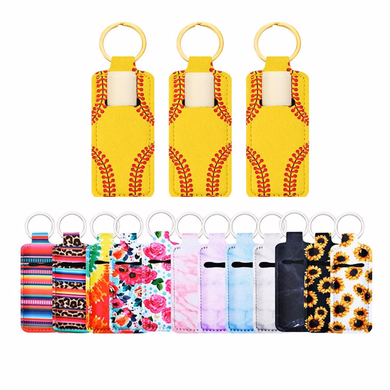 Neoprene Lipstick Holder Key Chain