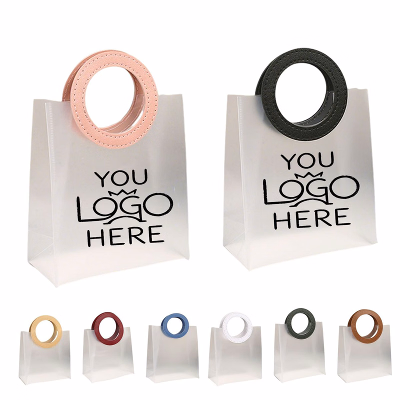 Pvc Round Handle Clear Handbag