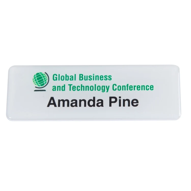 3" W x 1" H - PVC Name Badge 1
