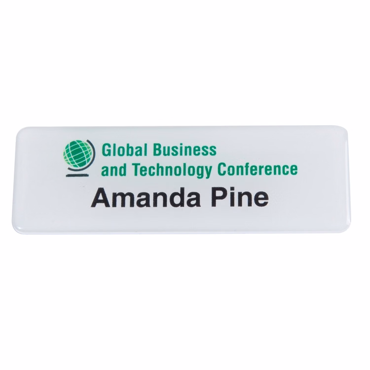 3" W x 1" H - PVC Name Badge
