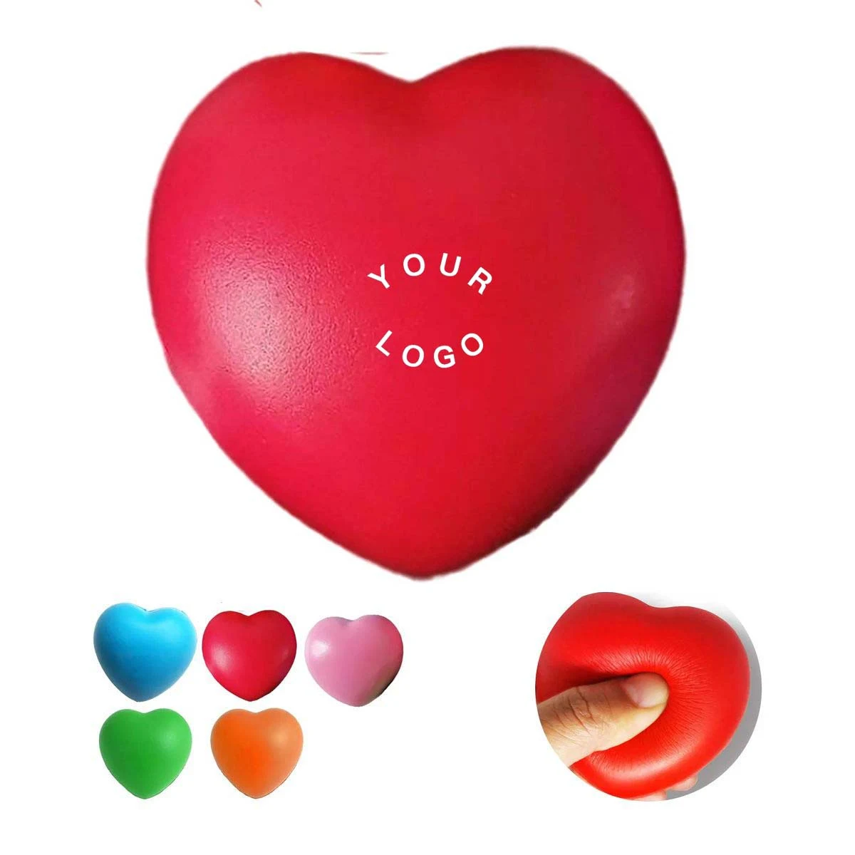 PU Foam Heart Stress Relievers for Adults and Kids 1