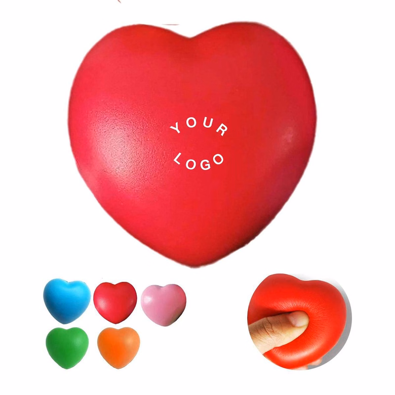 PU Foam Heart Stress Relievers for Adults and Kids
