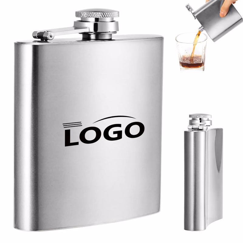 6oz Stainless Steel Flask MOQ 100PCS