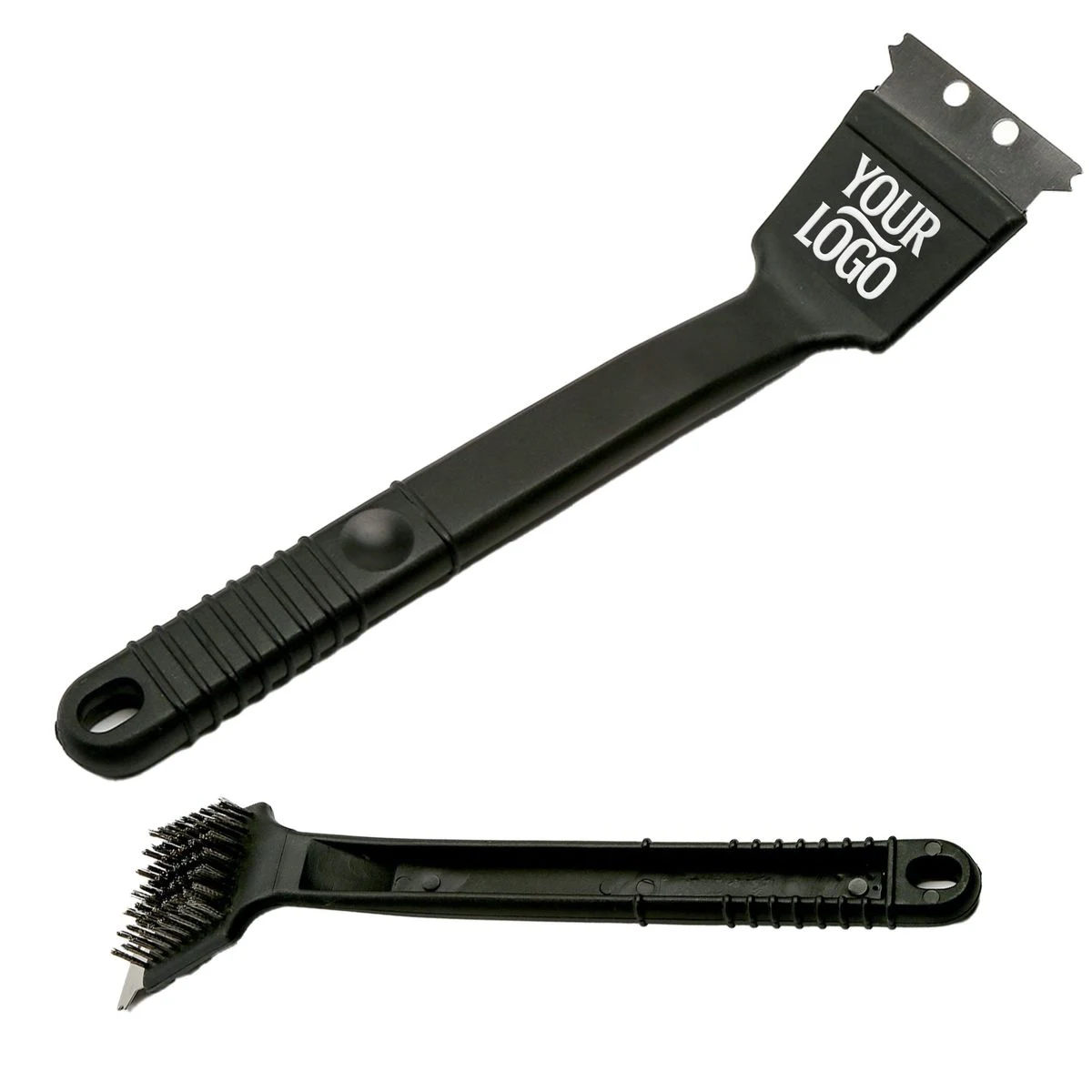 12 Inch Grill Cleaning Brush With Scraper 1