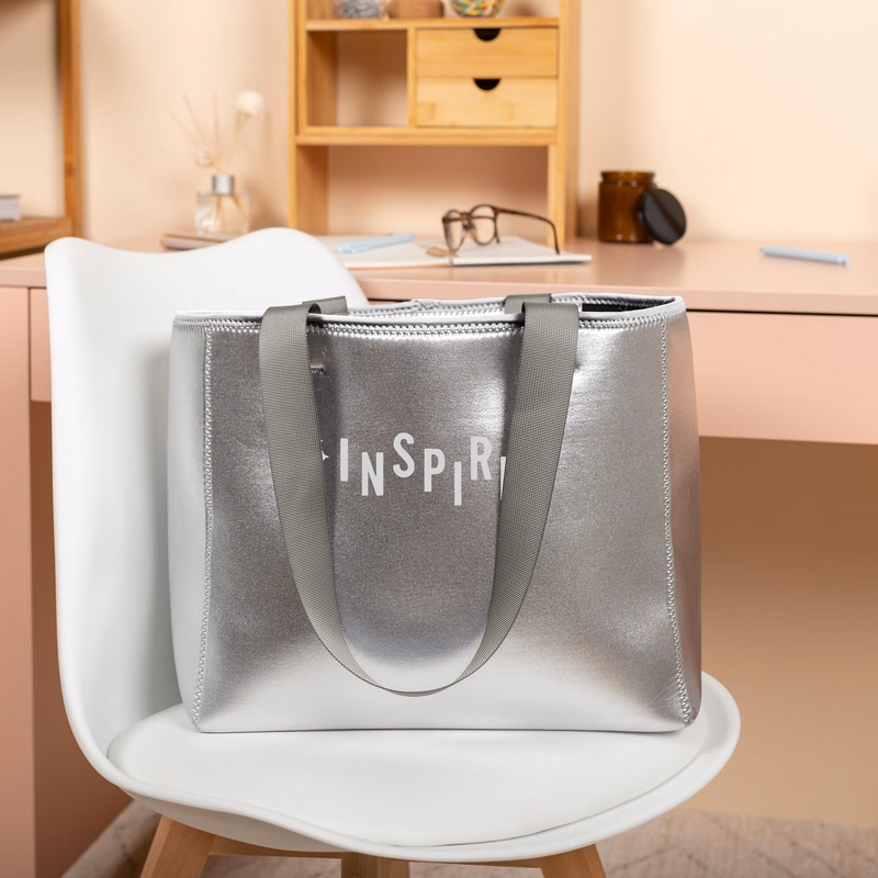 ALL DAY TOTE - METALLIC NEOPRENE - MEDIUM