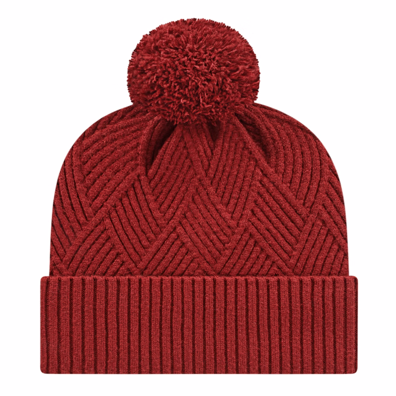 Premium Diagonal Weave Knit Cap with Cuff
