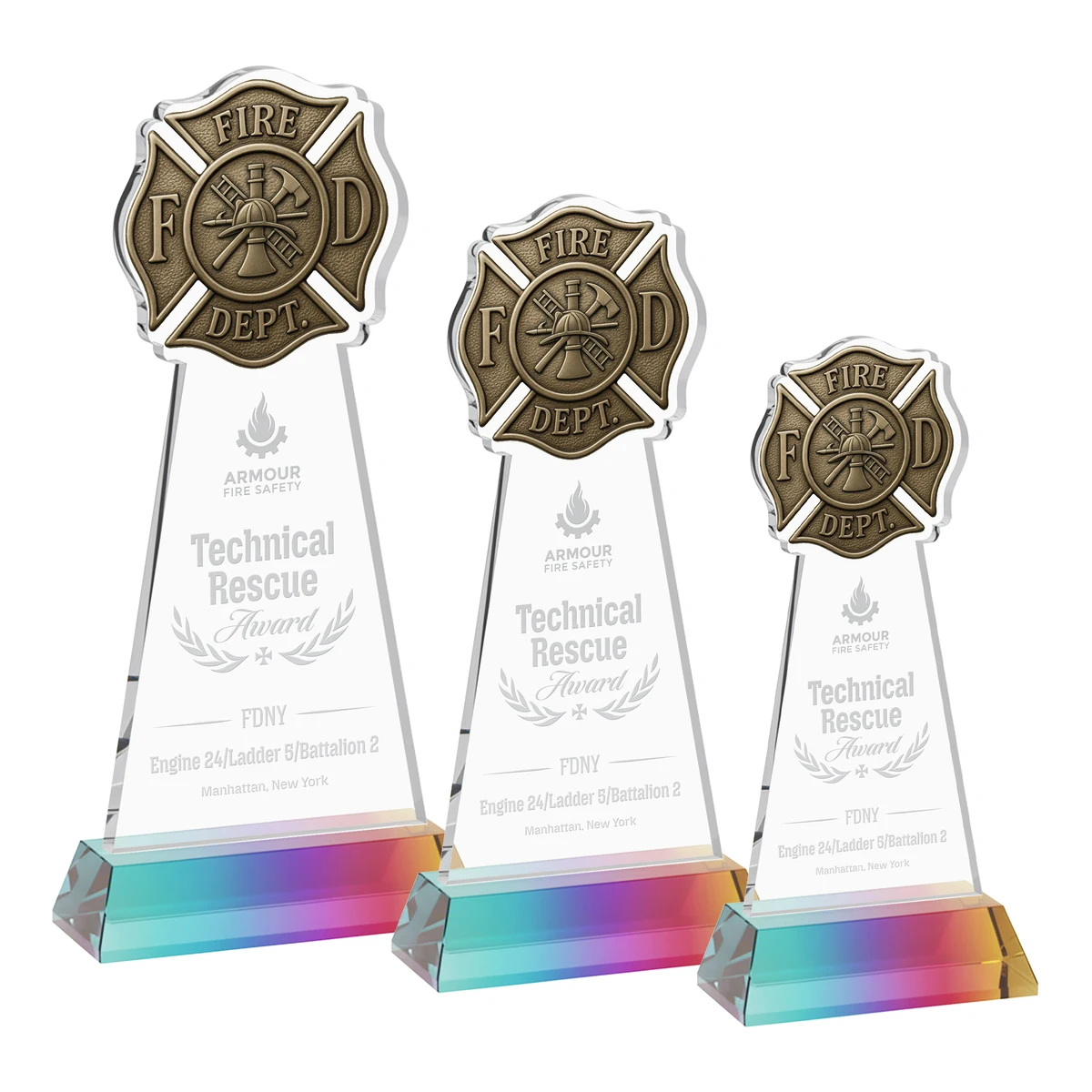 Fire Dept Award on Hartford Base - Prismatic 1