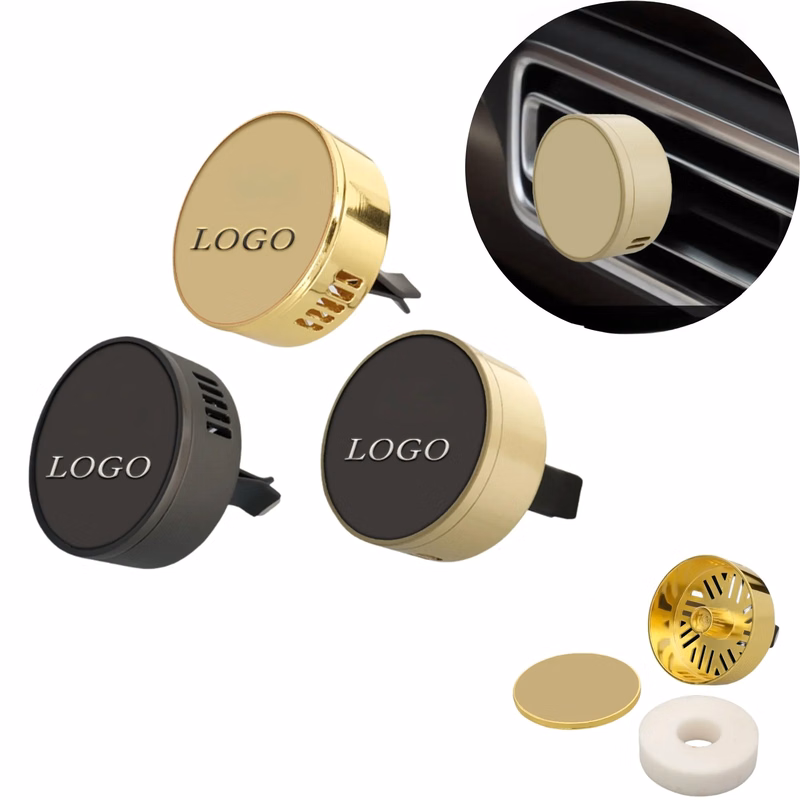 Round Car Vent Clip Air Freshener Diffuser Stick For Vehicle