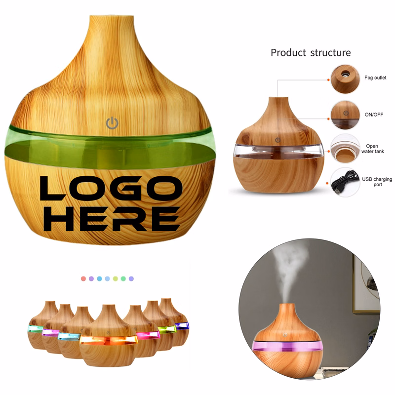 10oz USB Essential Oil Diffuser Wood Grain
