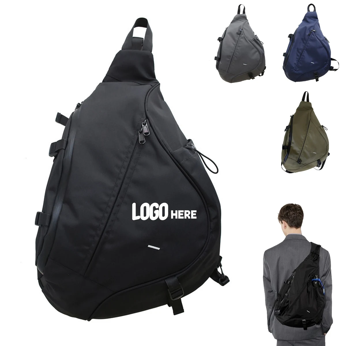 Large Capacity One Strap Backpack 1