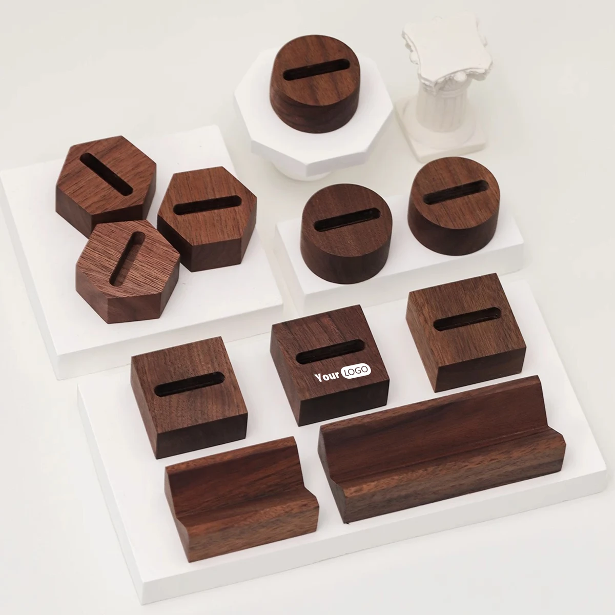Wood Timeless Ring Display Block For Organized Elegance 1