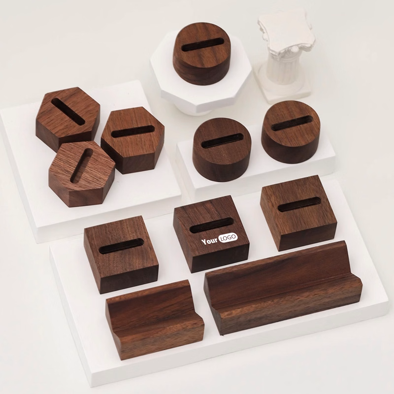 Wood Timeless Ring Display Block For Organized Elegance