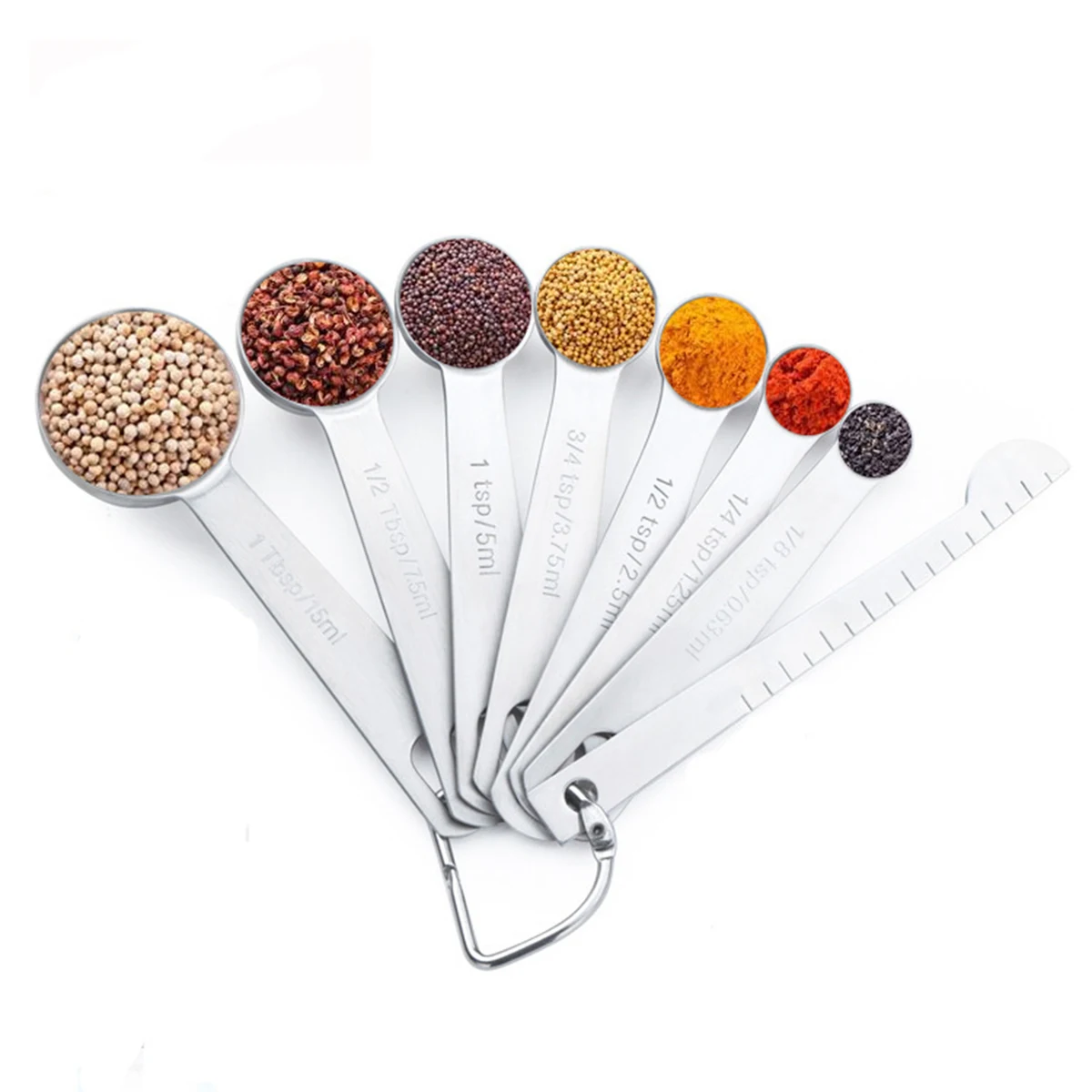 Stainless Steel Measuring Spoon 7 Pcs Set 1